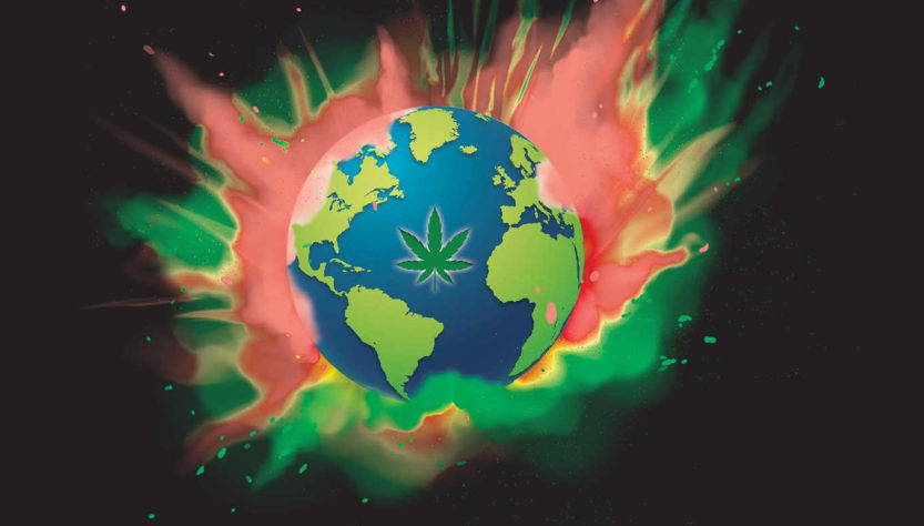 Affiche publicitaire de l'association CIRC LYON dans le cadre de la Marche Mondiale du cannabis