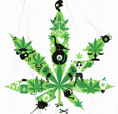 Affiche de la cannaparade 2021 organisée par l'association Cannabis sans frontières.